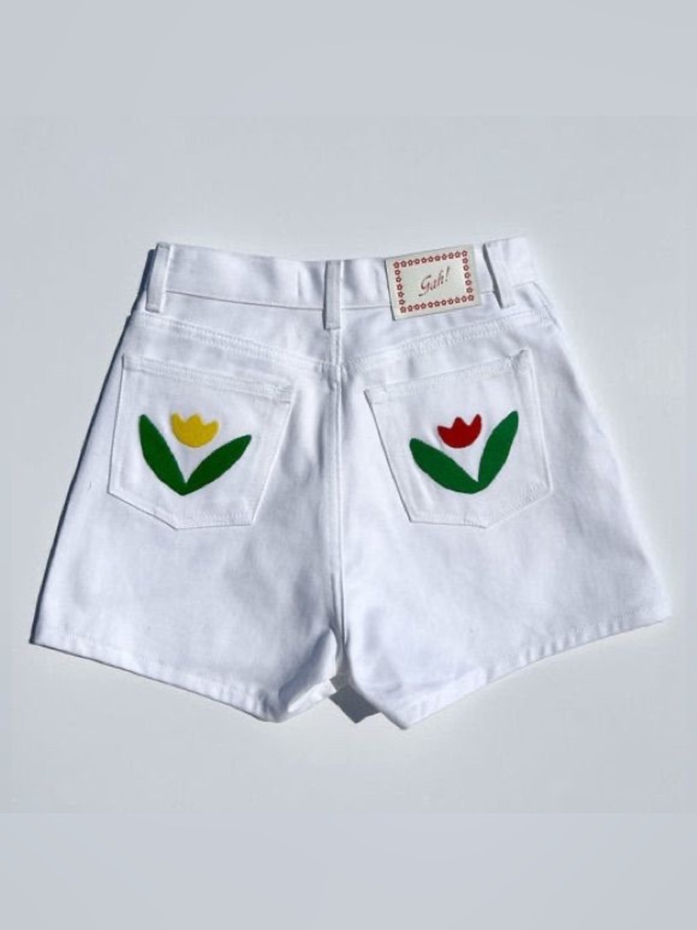Lisa Says Gah Birthday Girl Tulip Embroidered Evan Shorts